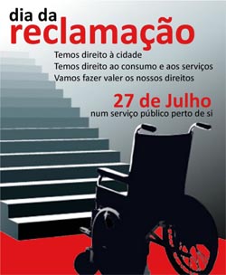 Cidadãos com deficiência pedem livro de reclamações em forma de protesto