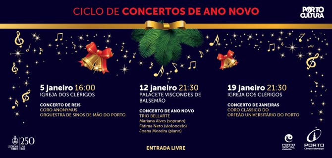 Concertos de Ano Novo no Porto em janeiro