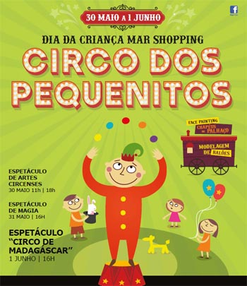 Dia da Criança com circo no MAR Shopping