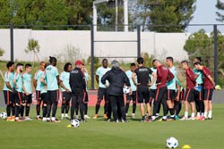 Seleção portuguesa continua a preparação para jogo contra a Letónia