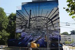 Hazul começa esta terça-feira a pintar terceiro mural em Matosinhos
