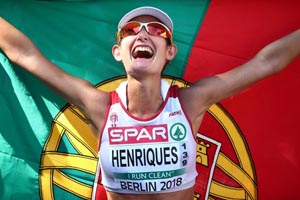 Inês Henriques campeã europeia de 50 Km marcha