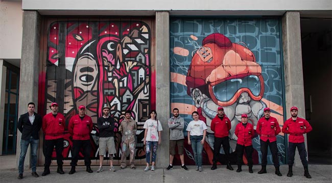 Arte urbana assinala o 95º aniversário dos Bombeiros Voluntários Portuenses
