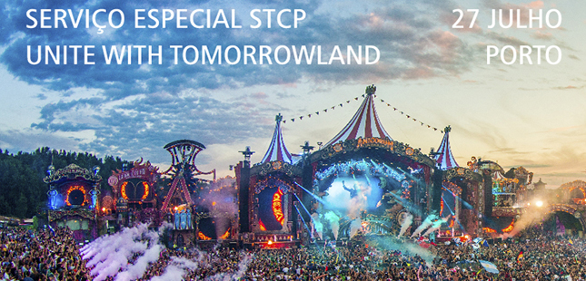 STCP promove operação especial para o UNITE With Tomorrowland
