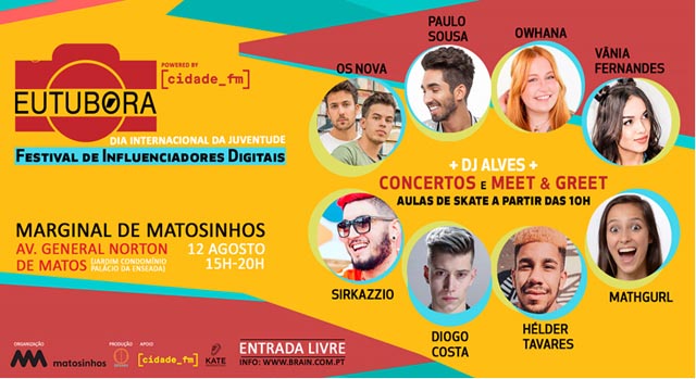 Matosinhos vai receber o maior festival gratuito de influenciadores digitais