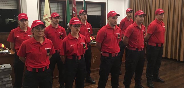 Câmara de Valongo entregou equipamentos de proteção individual aos novos bombeiros