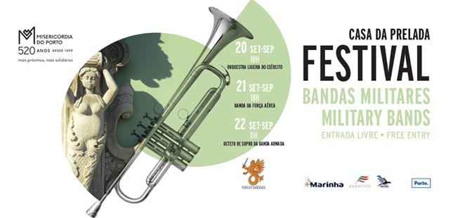 Festival de Bandas Militares assinala aniversário da Santa Casa da Misericórdia do Porto