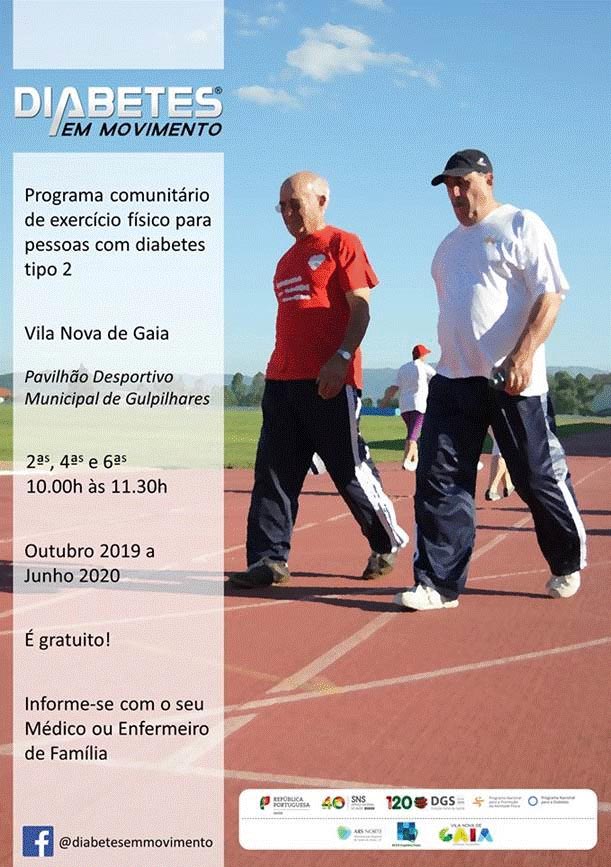 Gaia promove programa “Diabetes em Movimento”