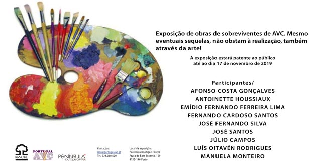 Porto acolhe obras de pintura realizadas por sobreviventes de AVC