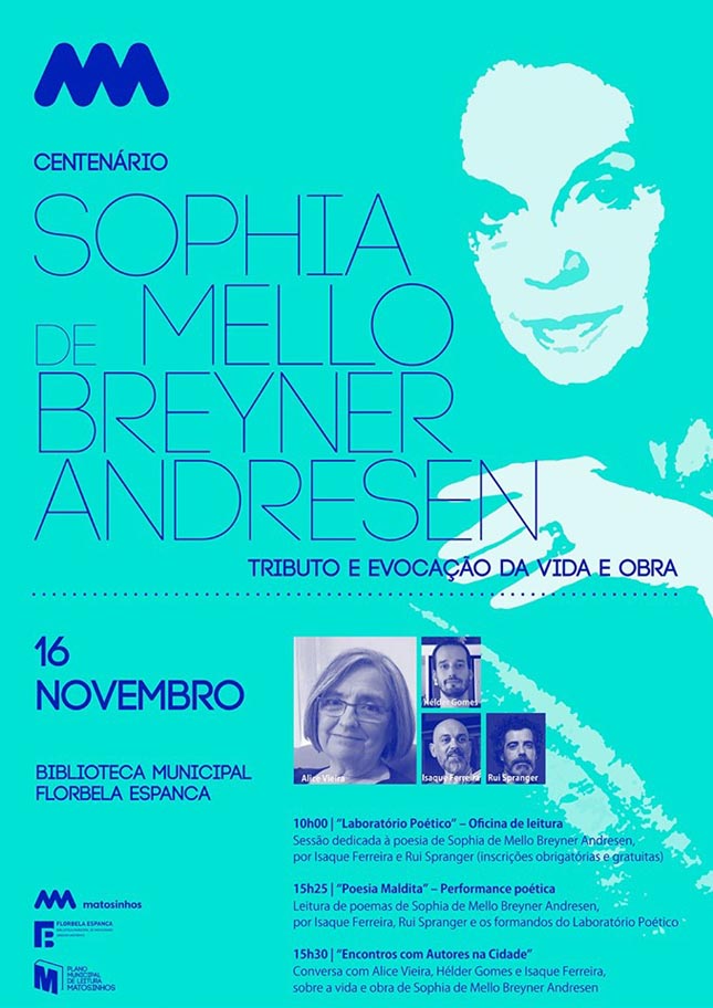Matosinhos comemora centenário do nascimento de Sophia de Mello Breyner Andresen