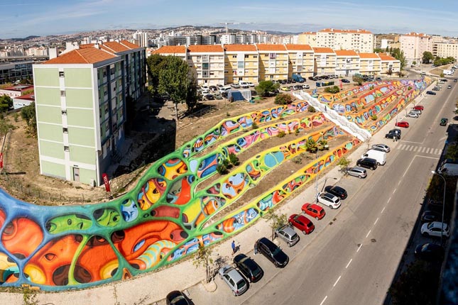 Uma das maiores obras de arte urbana da Europa tem as cores da CIN