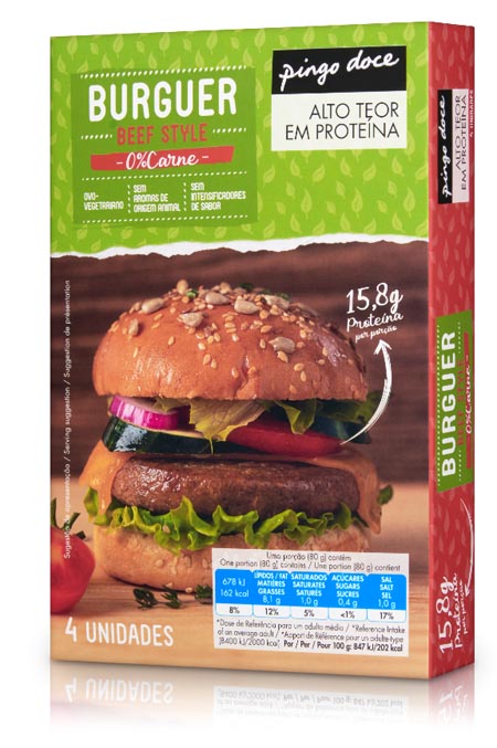 Pingo Doce lança hambúrgueres com 0% de carne