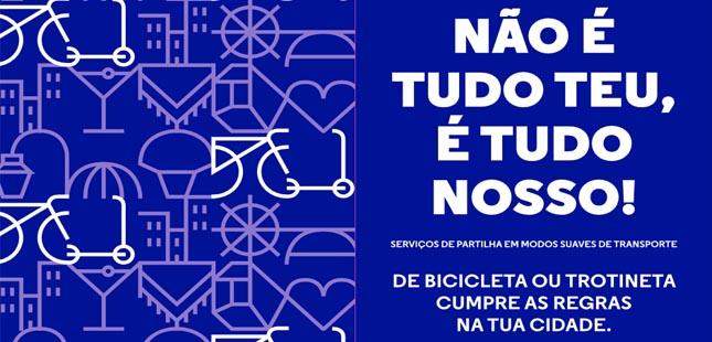 Campanha anuncia chegada de trotinetas e bicicletas em regime de partilha ao Porto