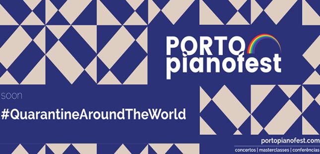 Artistas do mundo ao vivo no instagram do Porto Pianofest