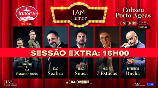 Espetáculo “I Am Humor” vai ter sessão extra no Porto