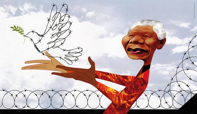 Galeria Art Spot apresenta “Nelson Mandela na Caricatura Internacional”