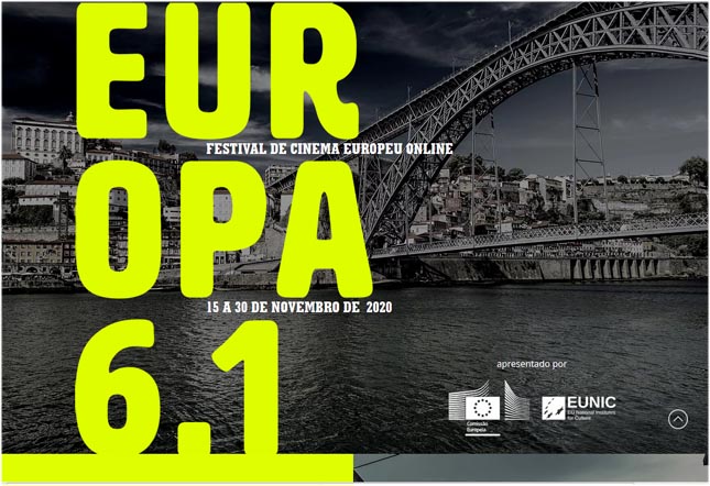Mostra de cinema “Europa 6.1” vai ser online e gratuita