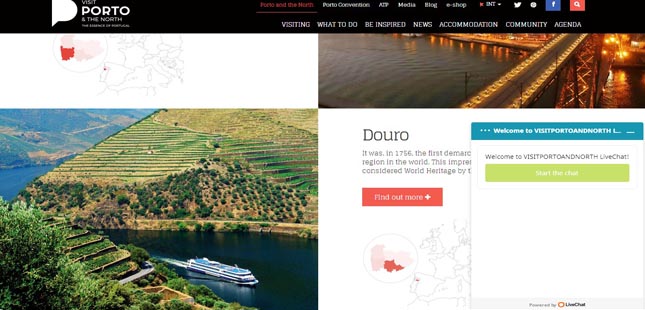 Porto e Norte reforça serviço de atendimento turístico por live chat