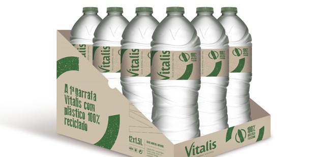 Vitalis lança primeira garrafa com plástico 100% reciclado