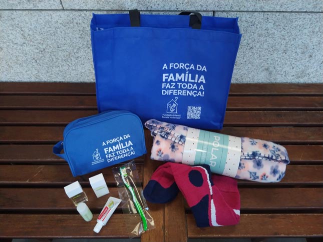 Fundação Infantil Ronald McDonald oferece kits às famílias de crianças internadas no São João