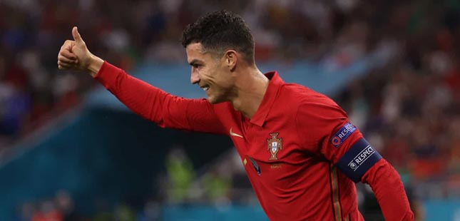 Cristiano Ronaldo eleito o melhor marcador do Euro 2020