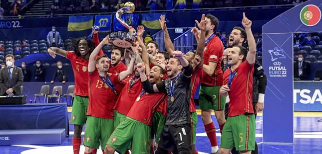 Portugal sagra-se bicampeão europeu de futsal