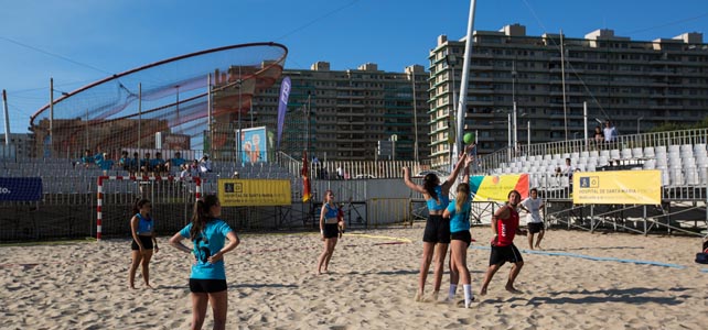 Estádio de Praia recebe jogos do campeonato de corfebol
