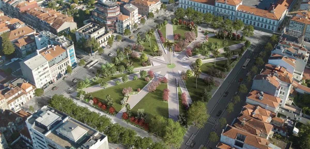 Jardim da Praça da República vai ser reabilitado numa obra de 1,26 milhões de euros